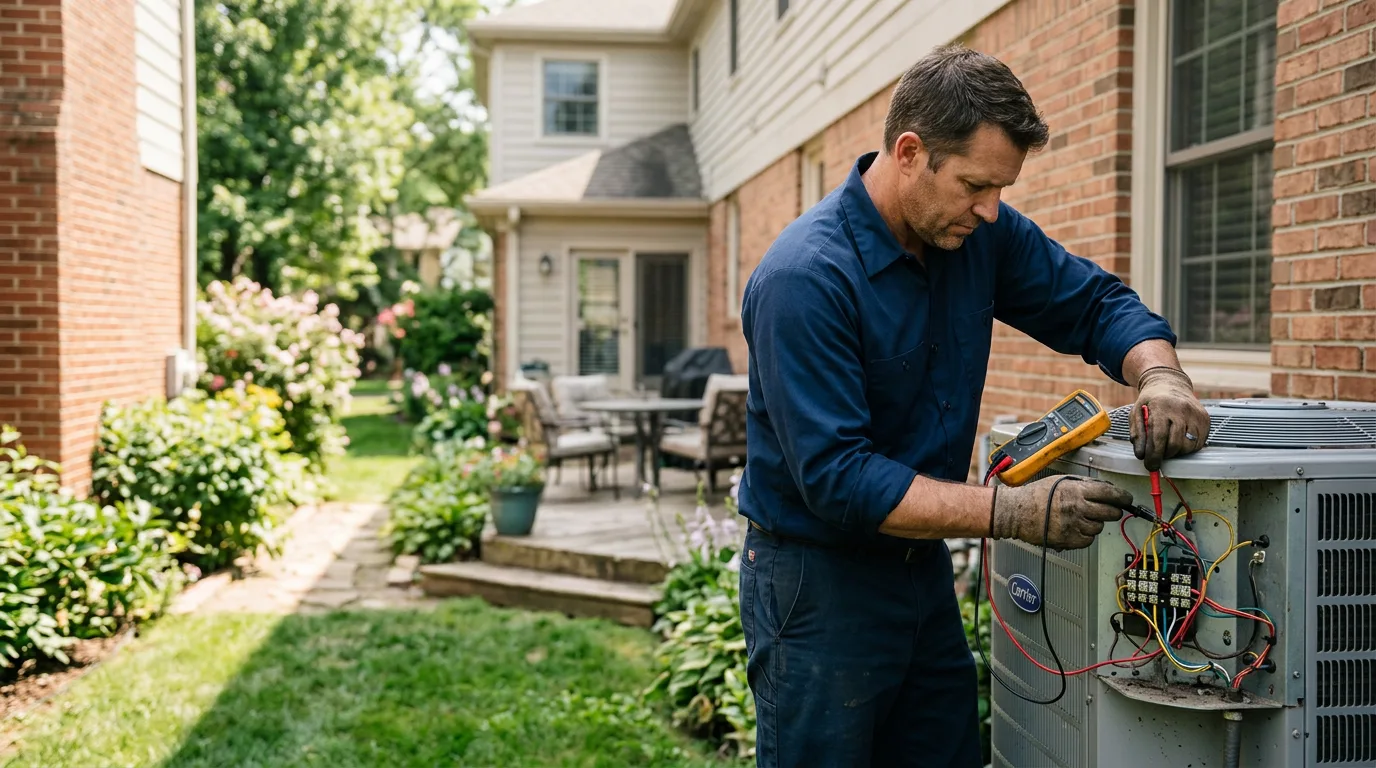 HVAC technician working near East Granby, CT